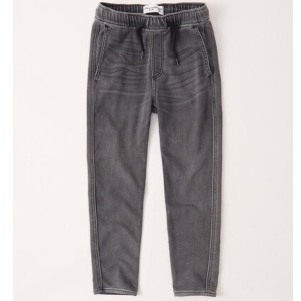 Abercrombie and Fitch Kids Sneaker Pants Gray Wash